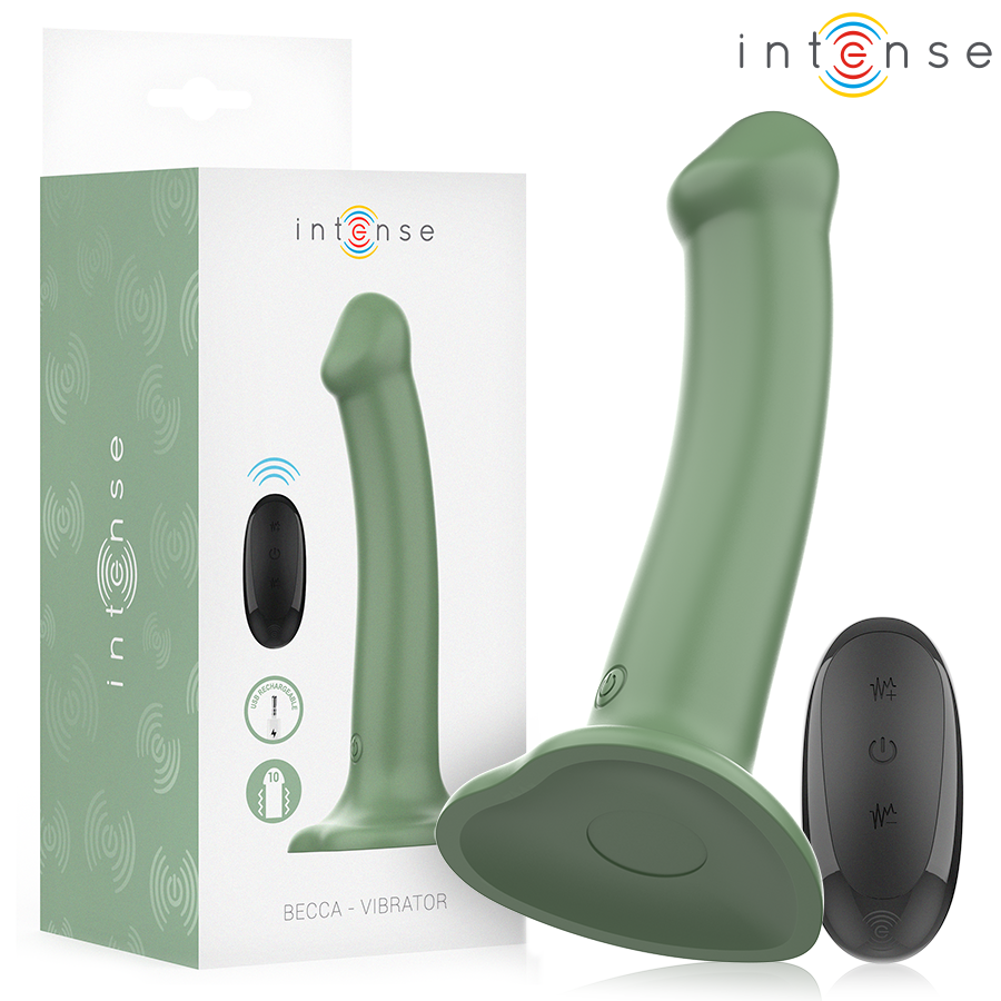 Vibromasseur Becca avec Ventouse Vert - Intense
