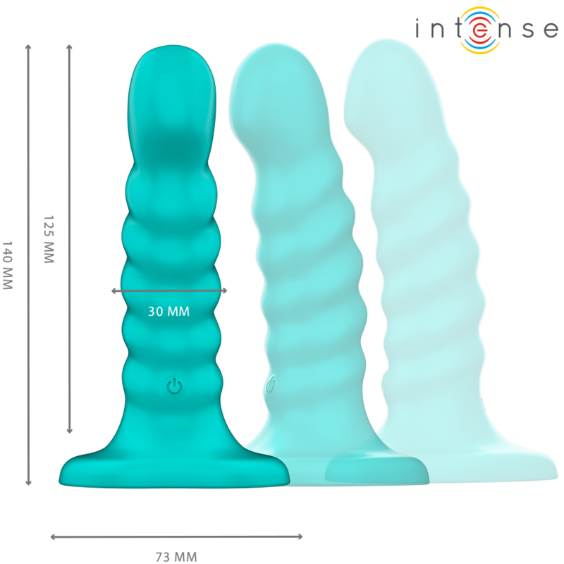 Vibrateur Buffy Design Spirale Bleu Taille S - Intense