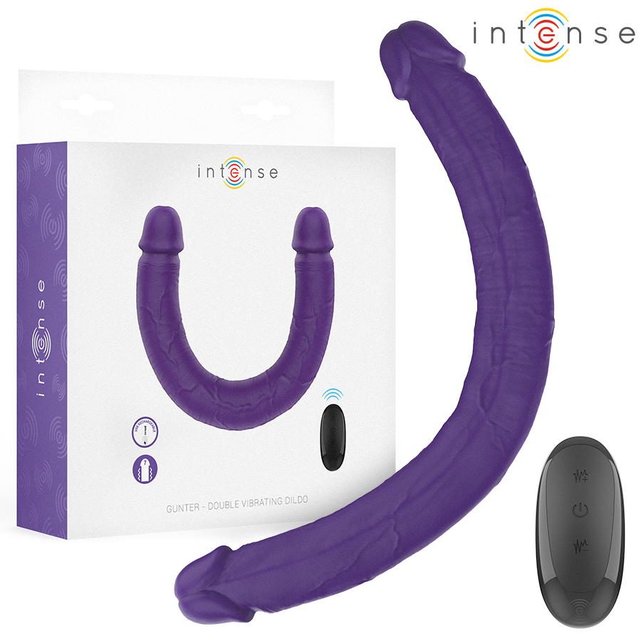 Gode Double Vibrant Gunter 40cm Violet - Intense