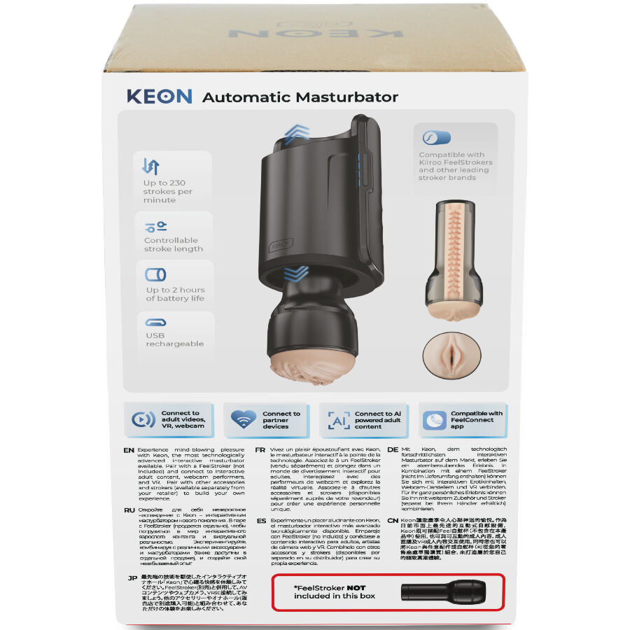 Masturbateur Automatique Keon WiFi Combo Noir - Kiiroo