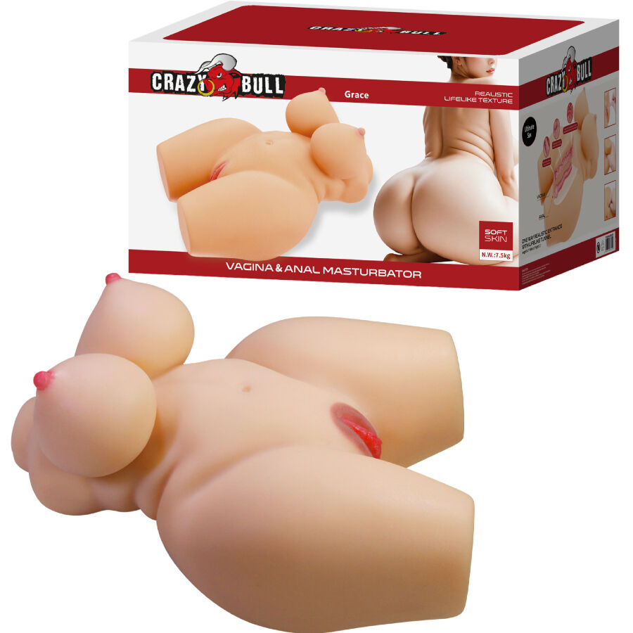 Masturbateur Réaliste Grace Torse Féminin 7,5kg - Crazy Bull