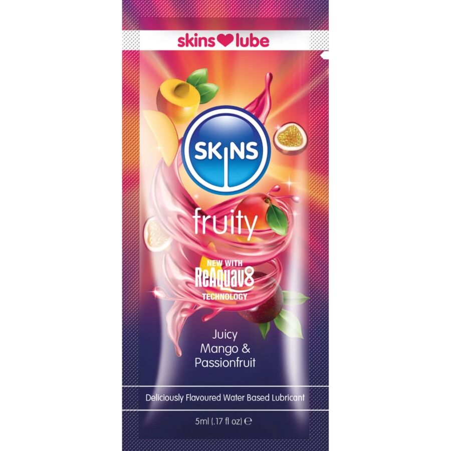 Lubrifiant aromatisé Skins Fruity mangue passion 5ml - Skins - SKINS