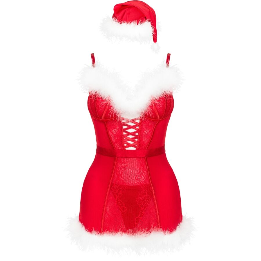 Ensemble Lingerie Agethe Noël 3 Pièces L/XL - Livco Corsetti - LIVCO CORSETTI SETS