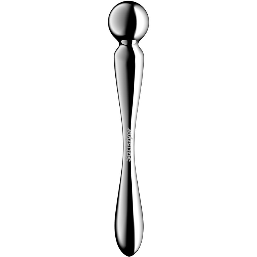 Gode Double Star Force 2 Acier Inoxydable - Satisfyer