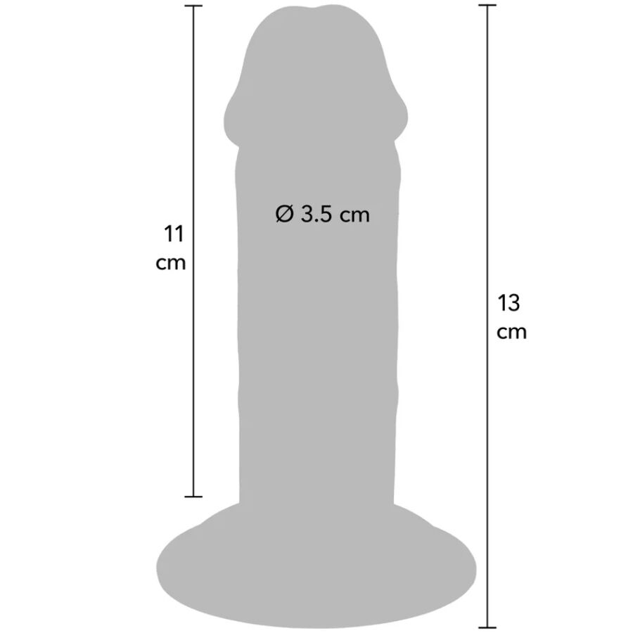 Godemiché Réaliste Get Real Deluxe Épais 13cm - ToyJoy