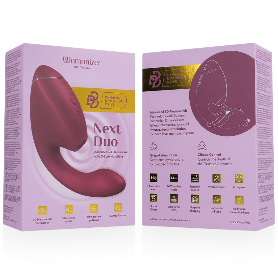 Stimulateur Double Womanizer Duo Next Rose Foyer - Womanizer