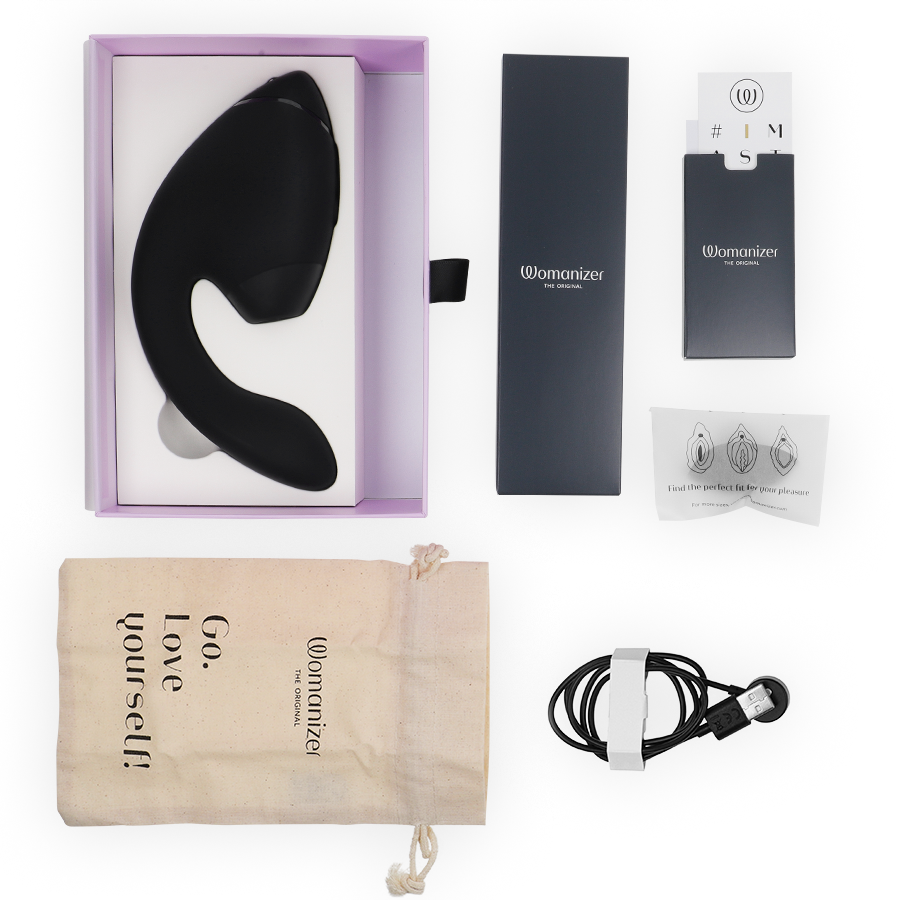 Stimulateur Double Womanizer Duo Next Clitoris Point G Noir