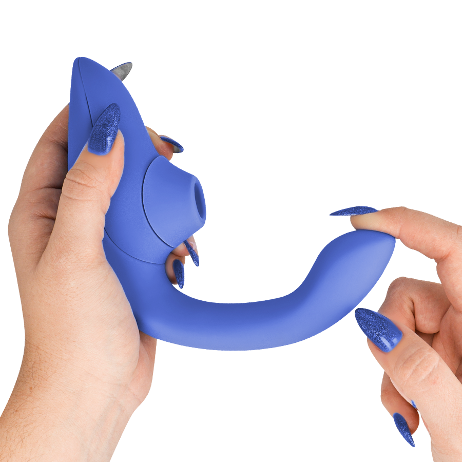 Vibrateur Lapin Womanizer Pleasure Air Blend Bleu - Womanizer