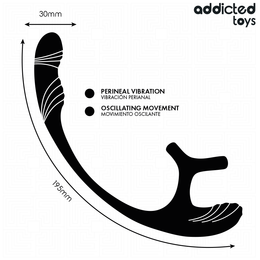 Stimulateur Masculin Vibrant Triple Zones - Addicted Toys