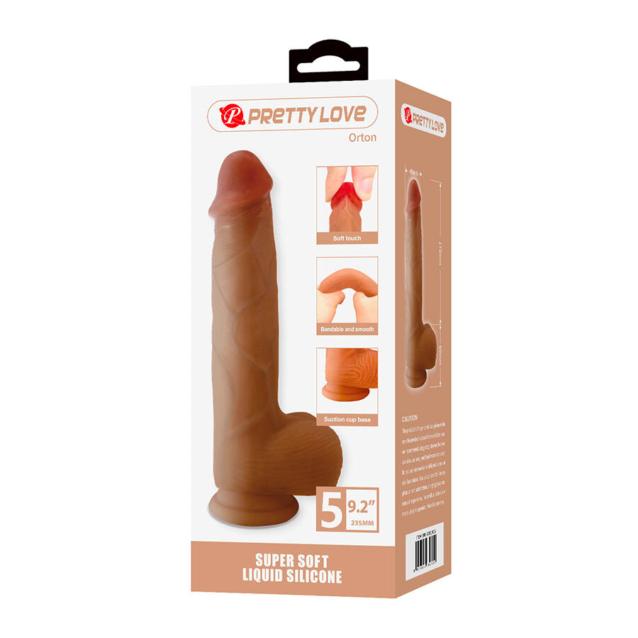 Realistischer Pretty Love Orton Dildo mit Saugfuß 23,5 cm