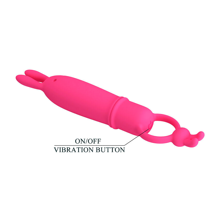 Vibrateur Rabbit Delia avec Anneau - Pretty Love