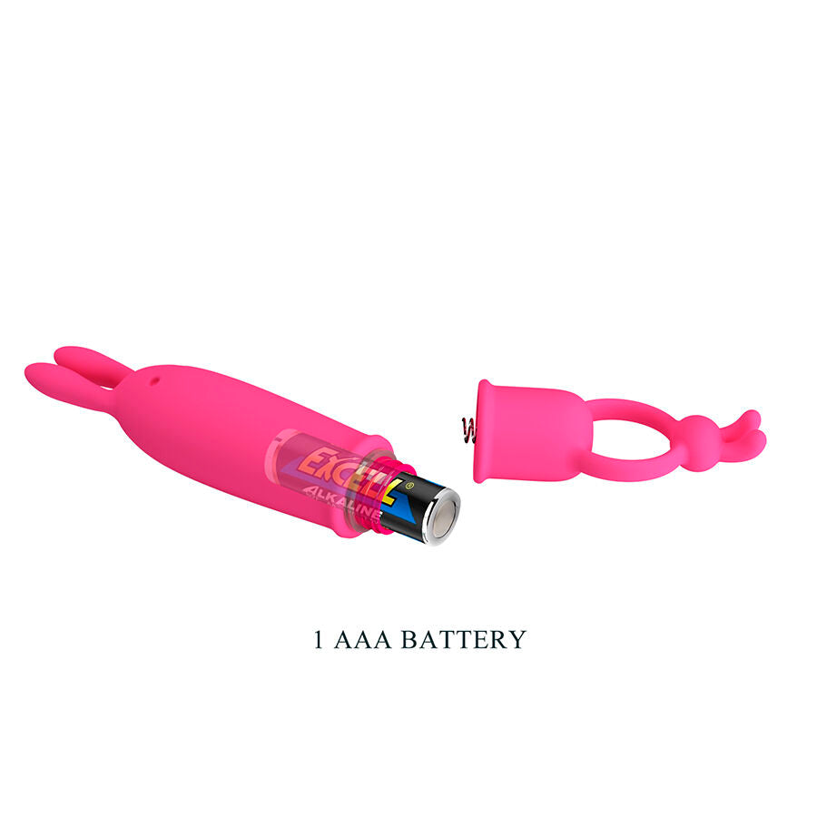 Vibrateur Rabbit Delia avec Anneau - Pretty Love