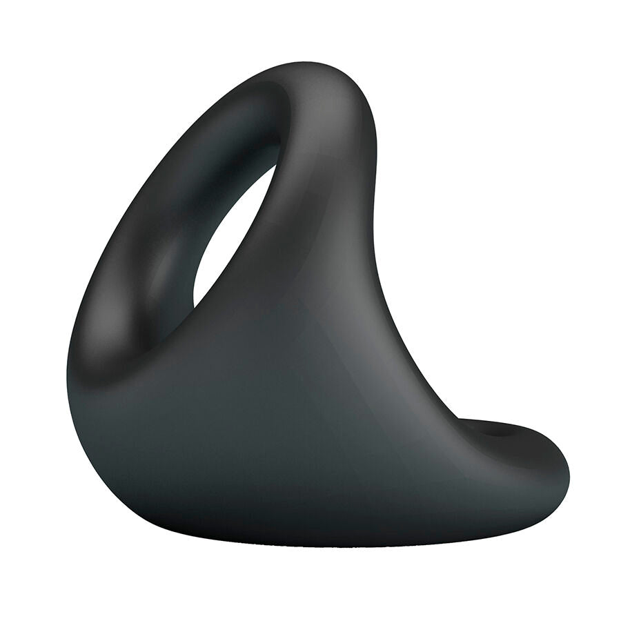 Anneau Pénien Double Nestor Ergonomique Noir - Crazy Bull