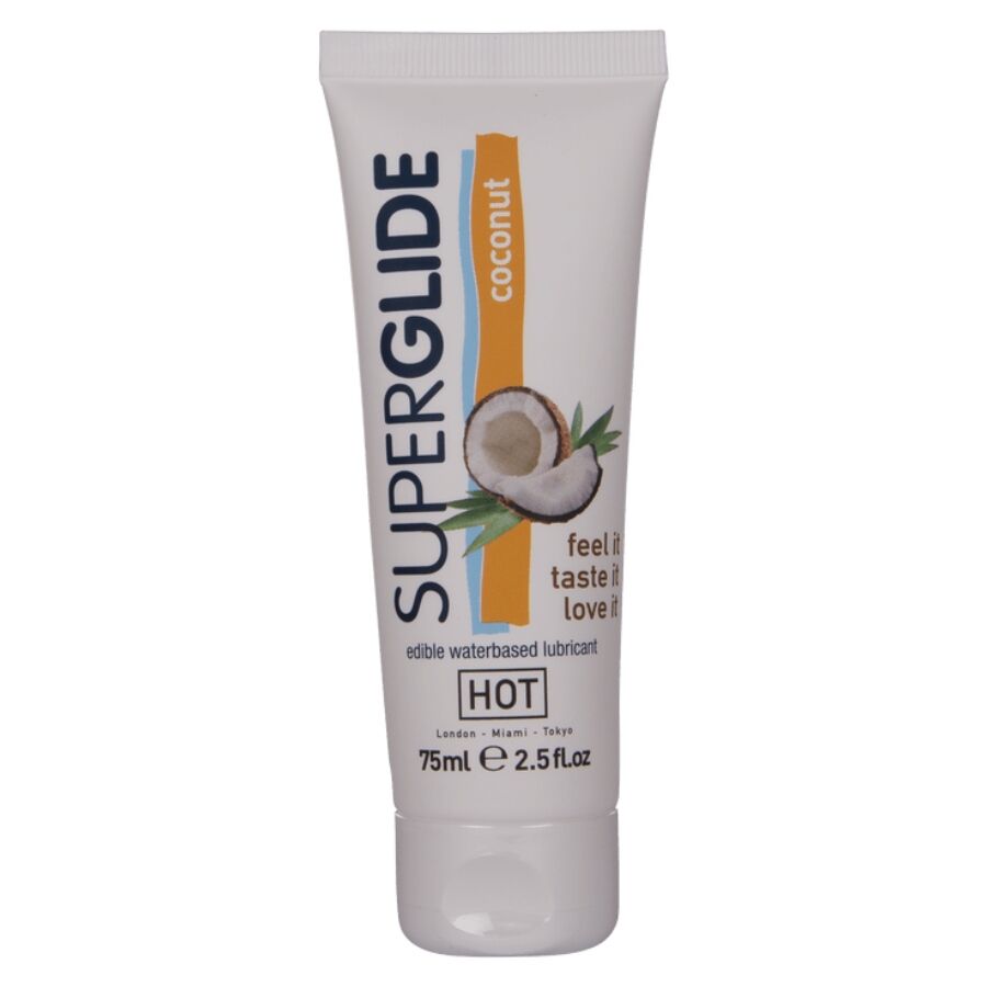 Lubrifiant Comestible Superglide Noix de Coco 75ml - HOT
