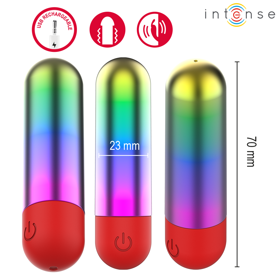 Vibromasseur Balle Clitoridien Debbie Rainbow - Intense Fun Toys