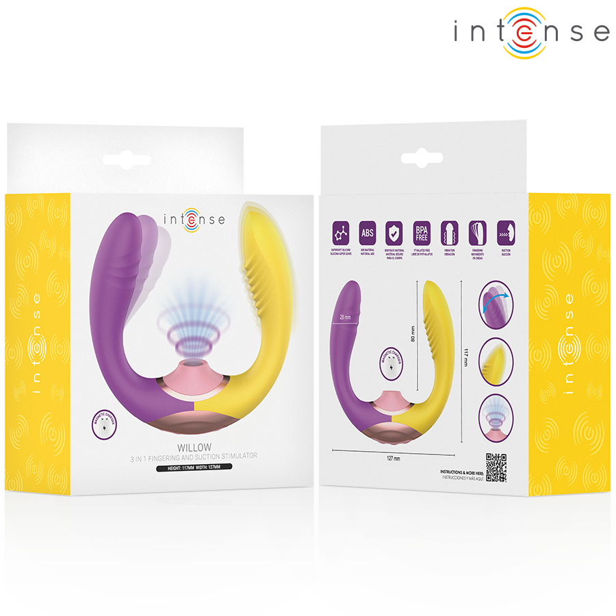 Stimulateur Succion & Vibration 3 en 1 Willow - Intense High Tech