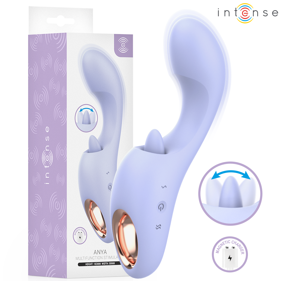 Stimulateur Vibrant & Rotatif Anya Lavande - Intense High Tech