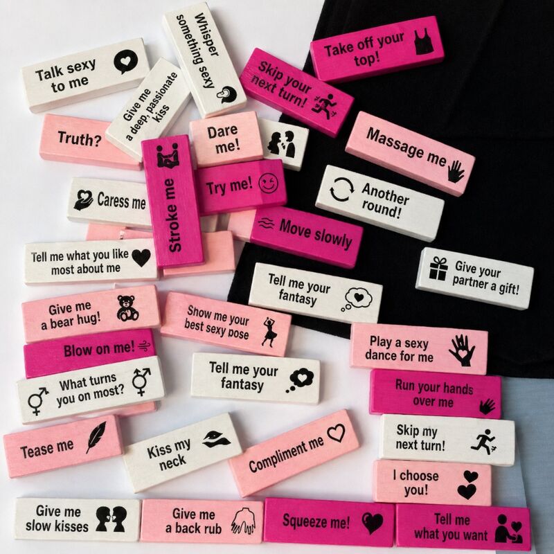 Jeu Érotique Diablo Picante 16 Blocs d'Amour en Bois - Diverty Sex