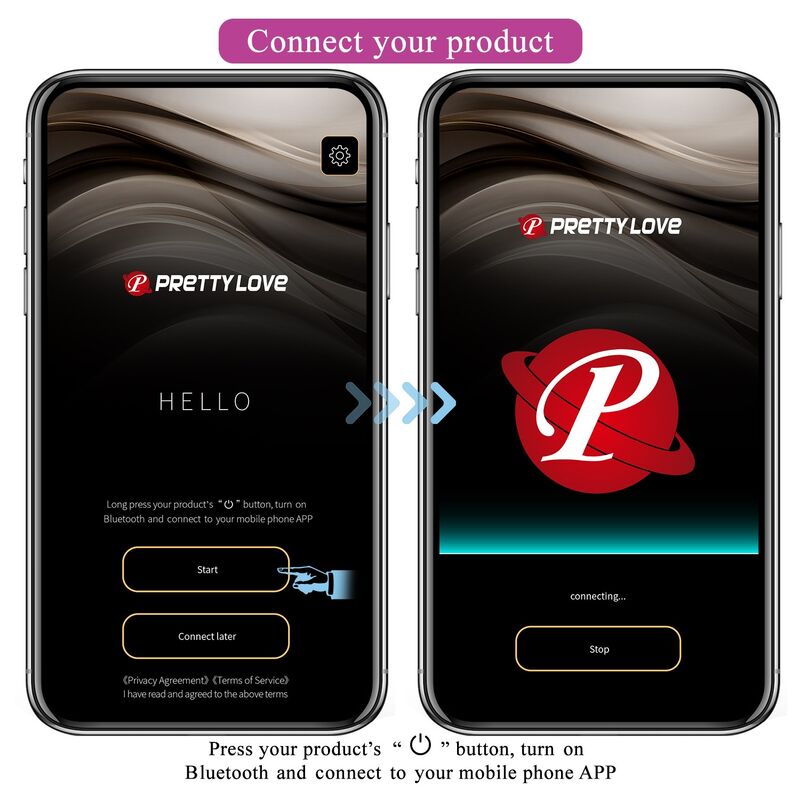 PRETTY LOVE - Å'UF VIBRANT CONTRÃ”LABLE PAR APPLICATION PULSEN 12 FONCTIONS RECHARGEABLE PAR USB VERT-JAUNE