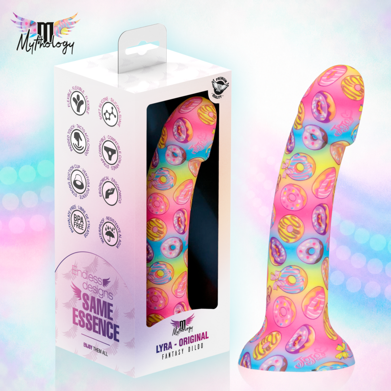 MYTHOLOGY - LYRA 2 GODEMICHET EN SILICONE 19 CM Ø 3,3 CM DONUTS