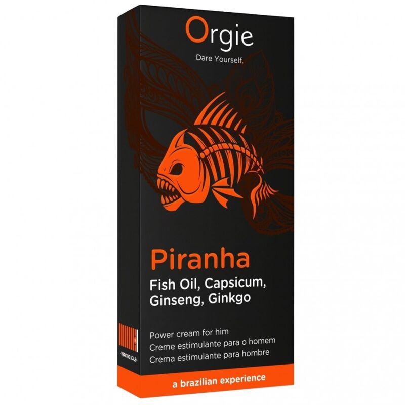 ORGIE - CRÈME ÉNERGISANTE PIRANHA POUR LUI 15 ML