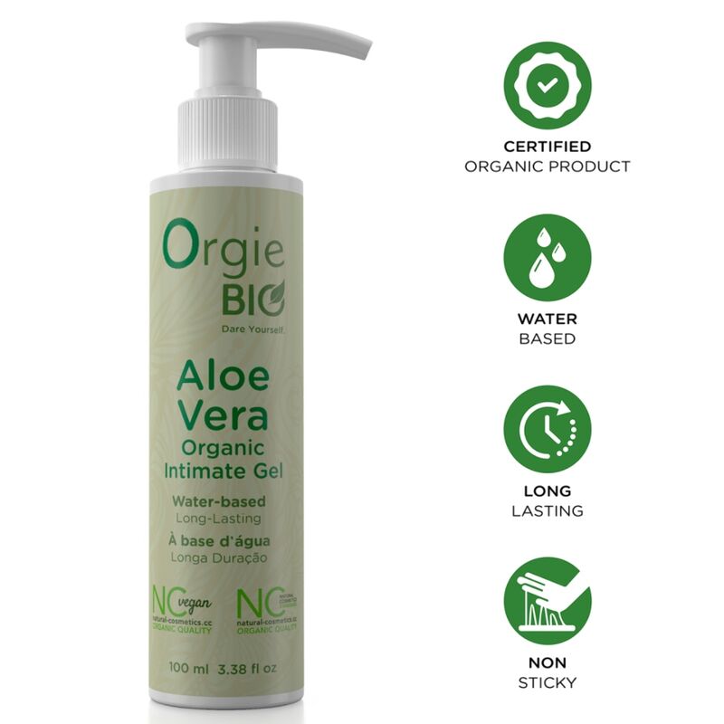 ORGIE - GEL INTIME BIO À BASE DE EAU ET DE ALOE VERA 100 ML