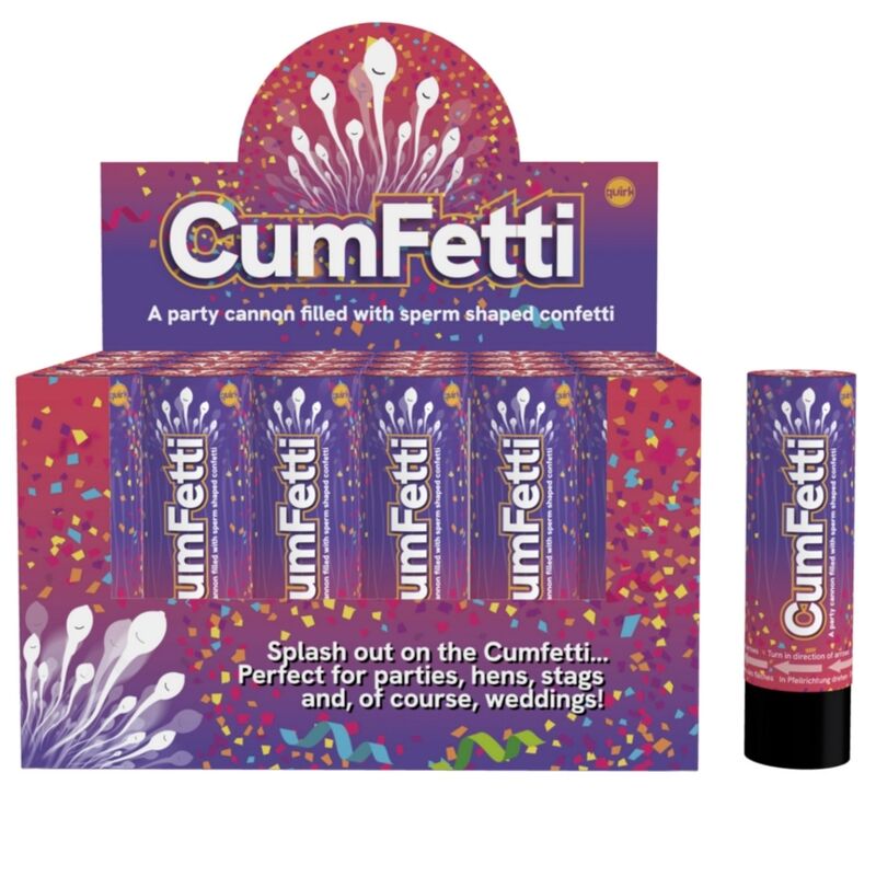 SPENCER & FLEETWOOD - CONFETTIS EN FORME DE SPERME, 15 CM | 1 UNITÉ
