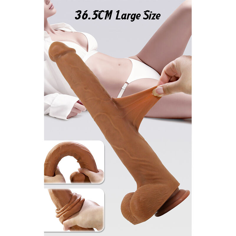 PRETTY LOVE - VIGGO GODEMICHET RÉALISTE DOUX AU TOUCHER 36,5 CM MARRON