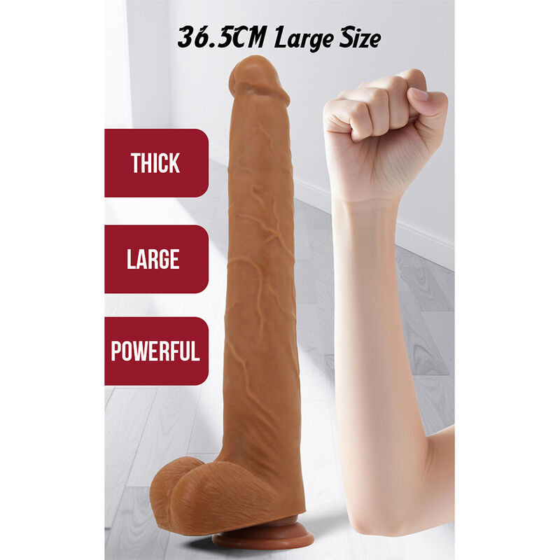 PRETTY LOVE - VIGGO GODEMICHET RÉALISTE DOUX AU TOUCHER 36,5 CM MARRON