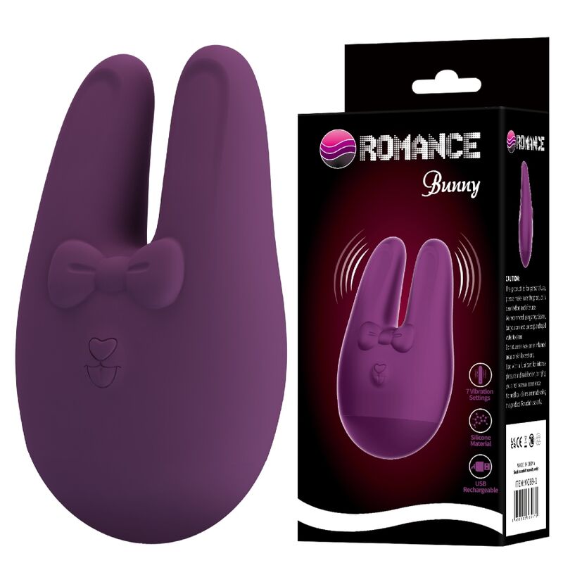 Kompakter externer Kaninchen-Stimulator, 7 Vibrationsmodi - Romance
