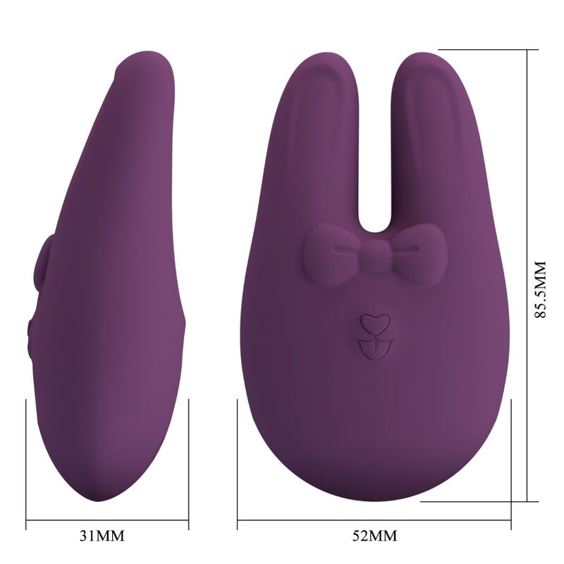 Kompakter externer Kaninchen-Stimulator, 7 Vibrationsmodi - Romance
