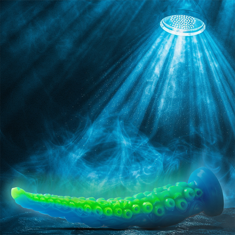 EPIC - SCYLLA GODEMICHET À TENTACULES FINES FLUORESCENTES GRANDE TAILLE