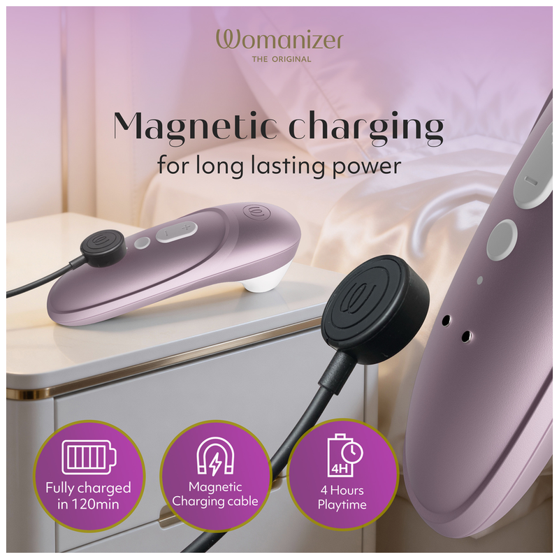 WOMANIZER - STIMULATEUR CLITORIAL PRO À SUCCION 11 NIVEAUX D'INTENSITÉ LILAS