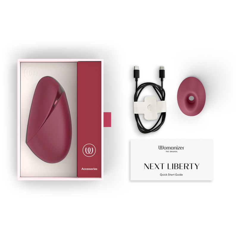 Womanizer Next Liberty Stimulateur Clitoridien 3D Bordeaux