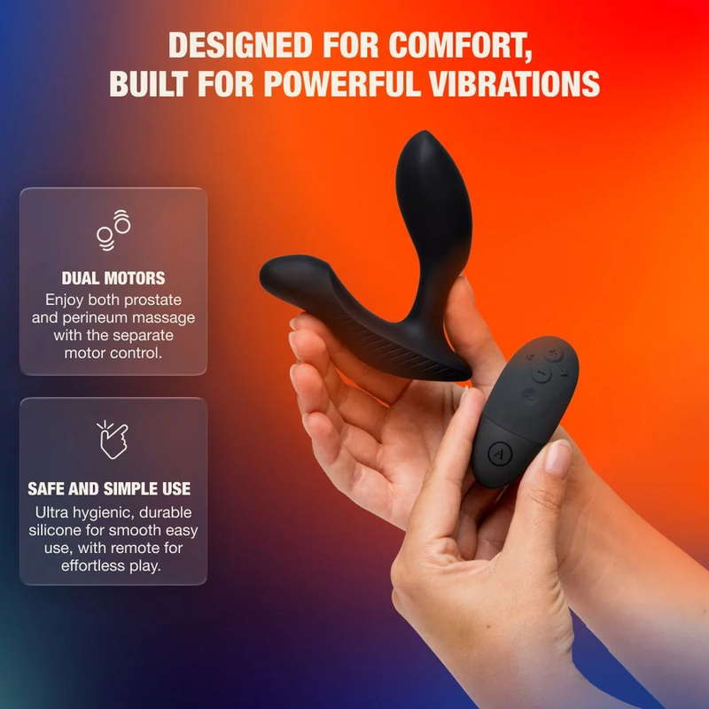 Arcwave Perk Masseur de Prostate Sextoy Masculin Vibrant Double Moteur Télécommande