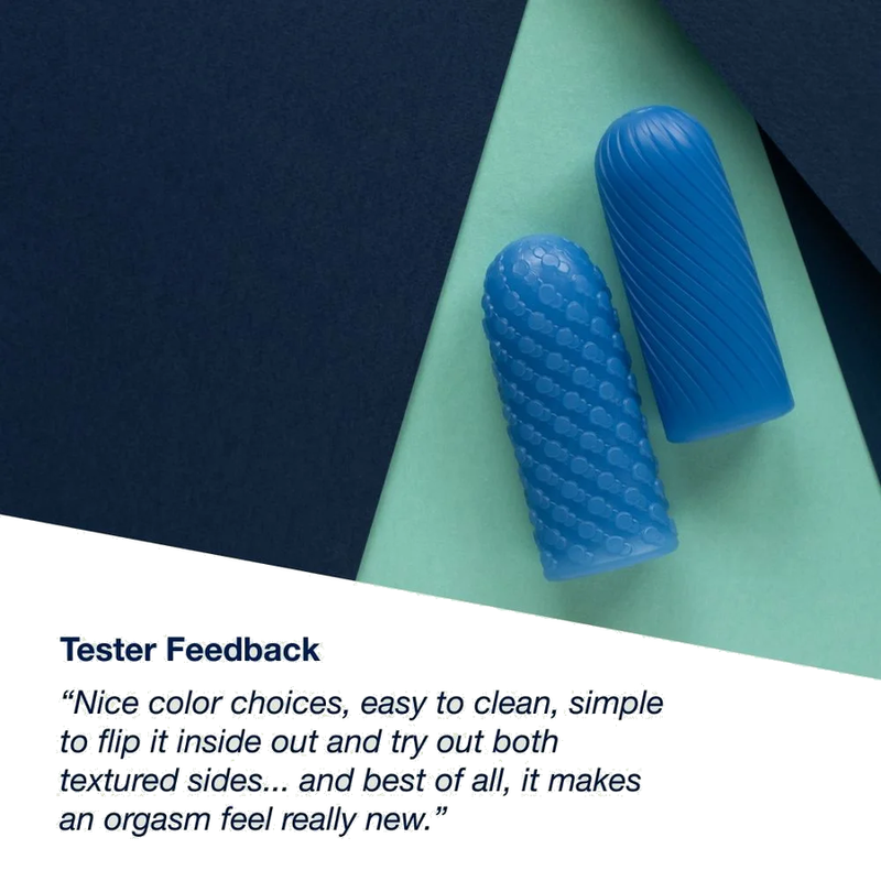 ARCWAVE - GHOST STROKER RÉVERSIBLE EN SILICONE BLEU