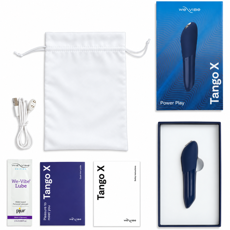 We-Vibe Tango X Vibromasseur Couple Télécommandé Rechargeable Bleu Nuit