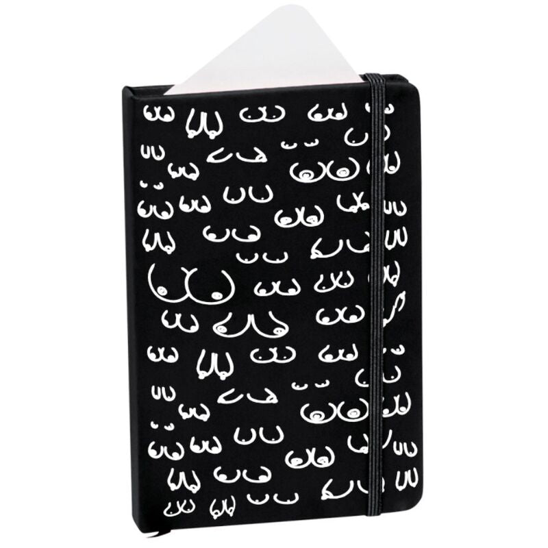 DIABLO PICANTE - CARNET DE NOTES À COUVERTURE RIGIDE NOIR 10 X 14 SEINS BLANCS