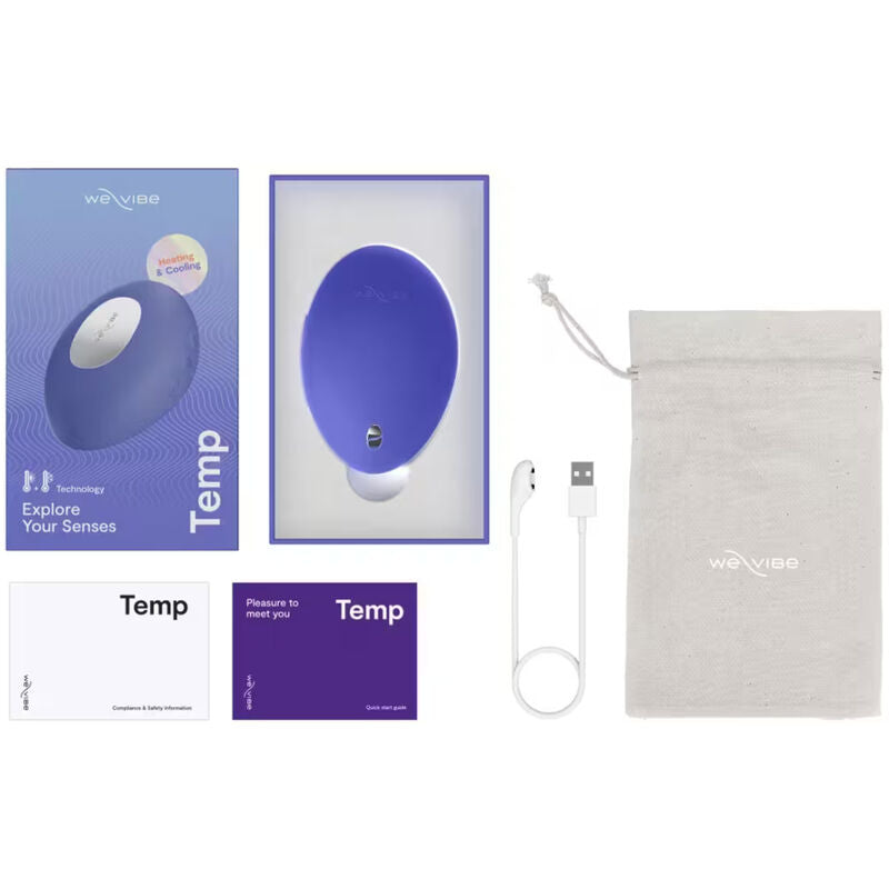 WE-VIBE - VIBRATEUR CHAUFFANT ET RAFRAÎCHISSANT, BLEU LAVANDE