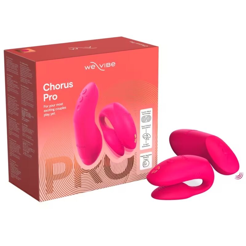 WE-VIBE - VIBRATEUR CHORUS PRO PREMIUM POUR COUPLES ROSE ÉLECTRIQUE