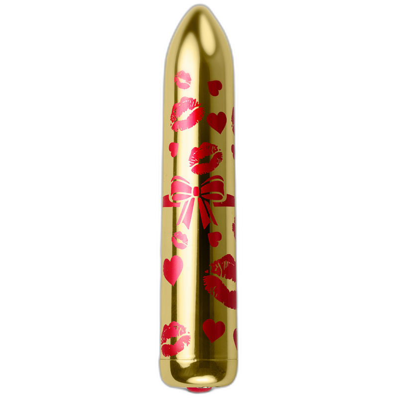 ROCKS-OFF - GIFTING LOVE MINI VIBRATEUR BULLET RECHARGEABLE AVEC 16 FONCTIONS OR