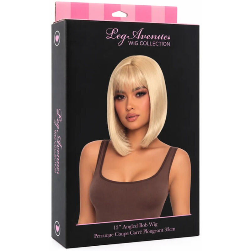 Perruque Carré Plongeant Blond Lingerie Sexy - Leg Avenue