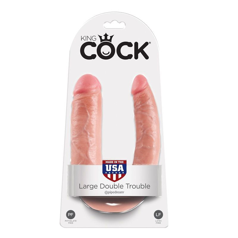 Gode Double Réaliste King Cock 17,8cm - Pipedream