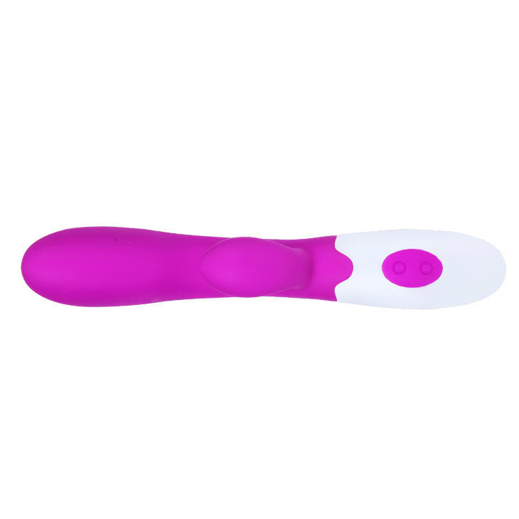 Vibromasseur Rabbit Alvis Lilas et Blanc - Pretty Love