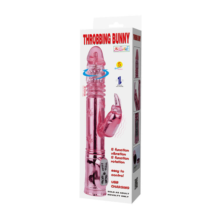 Baile - Vibromasseur Rabbit Rotatif 29 cm - Rose