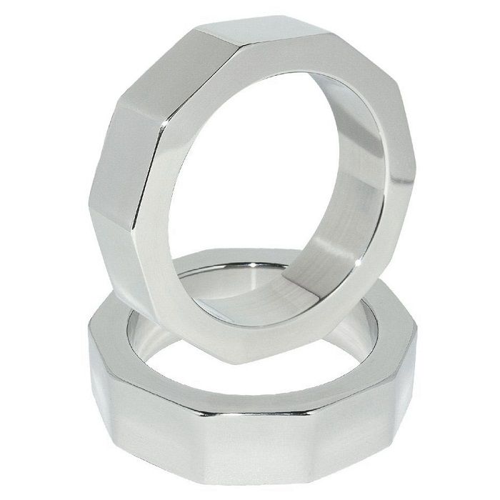 Anneau Pénien Metal Hard avec Séparateur Testicules 45mm - METAL HARD