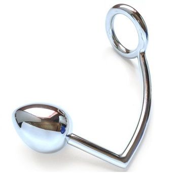 Anneau pénien avec crochet anal 40mm - Metal Hard - METAL HARD