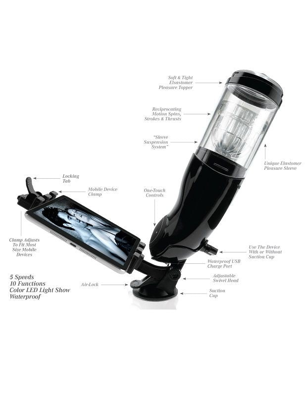 Masturbateur Automatique PDX Mega Bator USB Blanc - Extreme Toyz