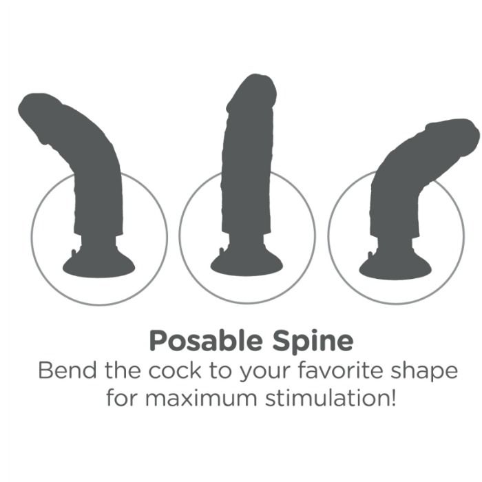 Gode Vibrateur King Cock avec Testicules 25.5cm Marron - Pipedream