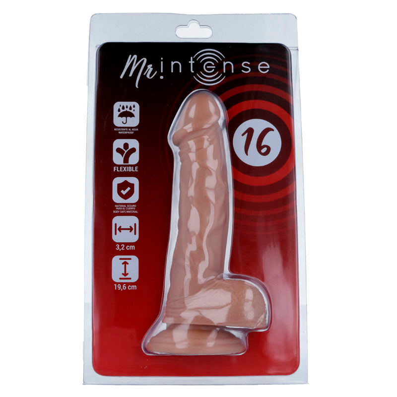 Mr. Intense - Gode Ventouse Réaliste Couleur Chair / 19,6 cm